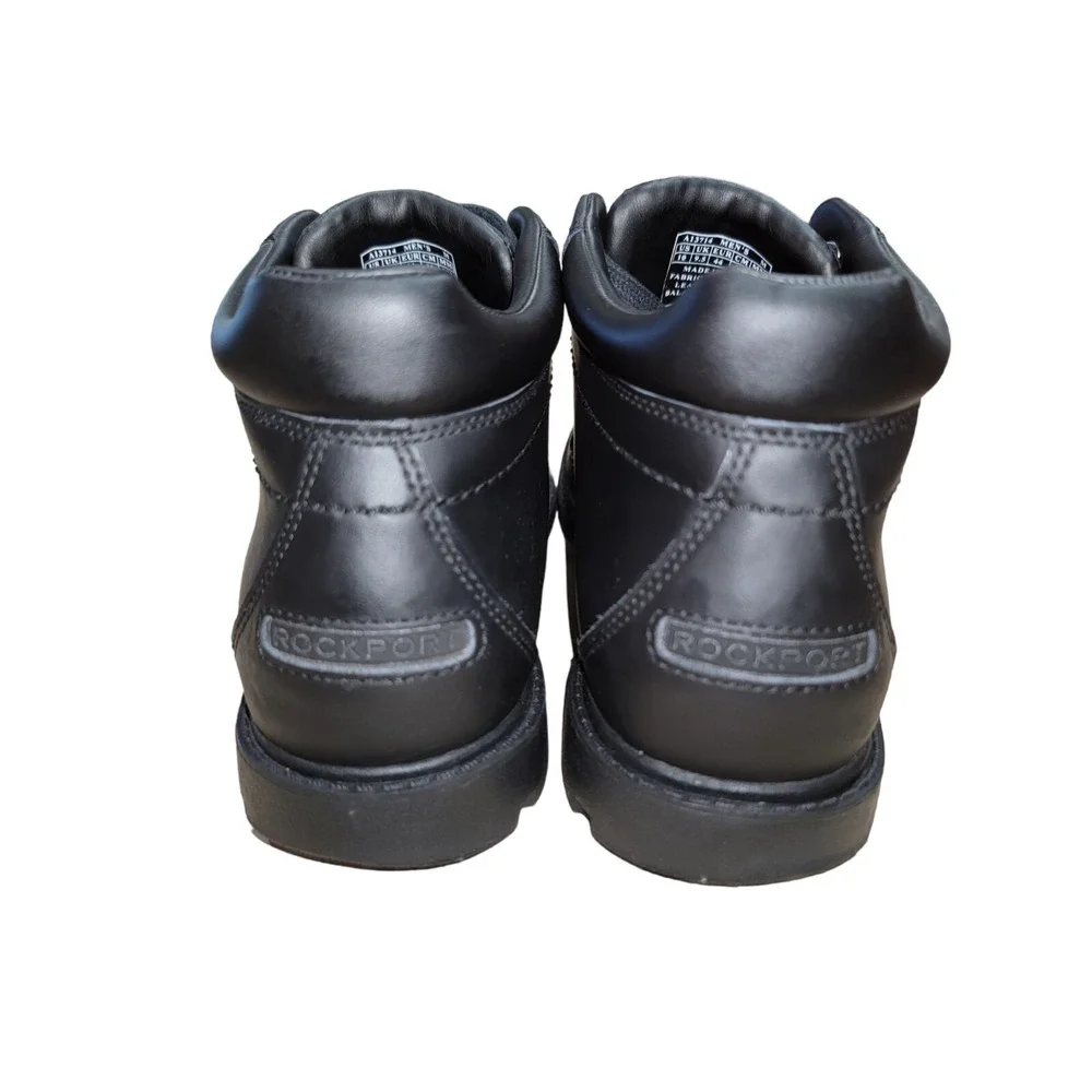 Rockport Storm Surge Men's Black Leather Waterproof Plain Toe Ankle Boots 10 M